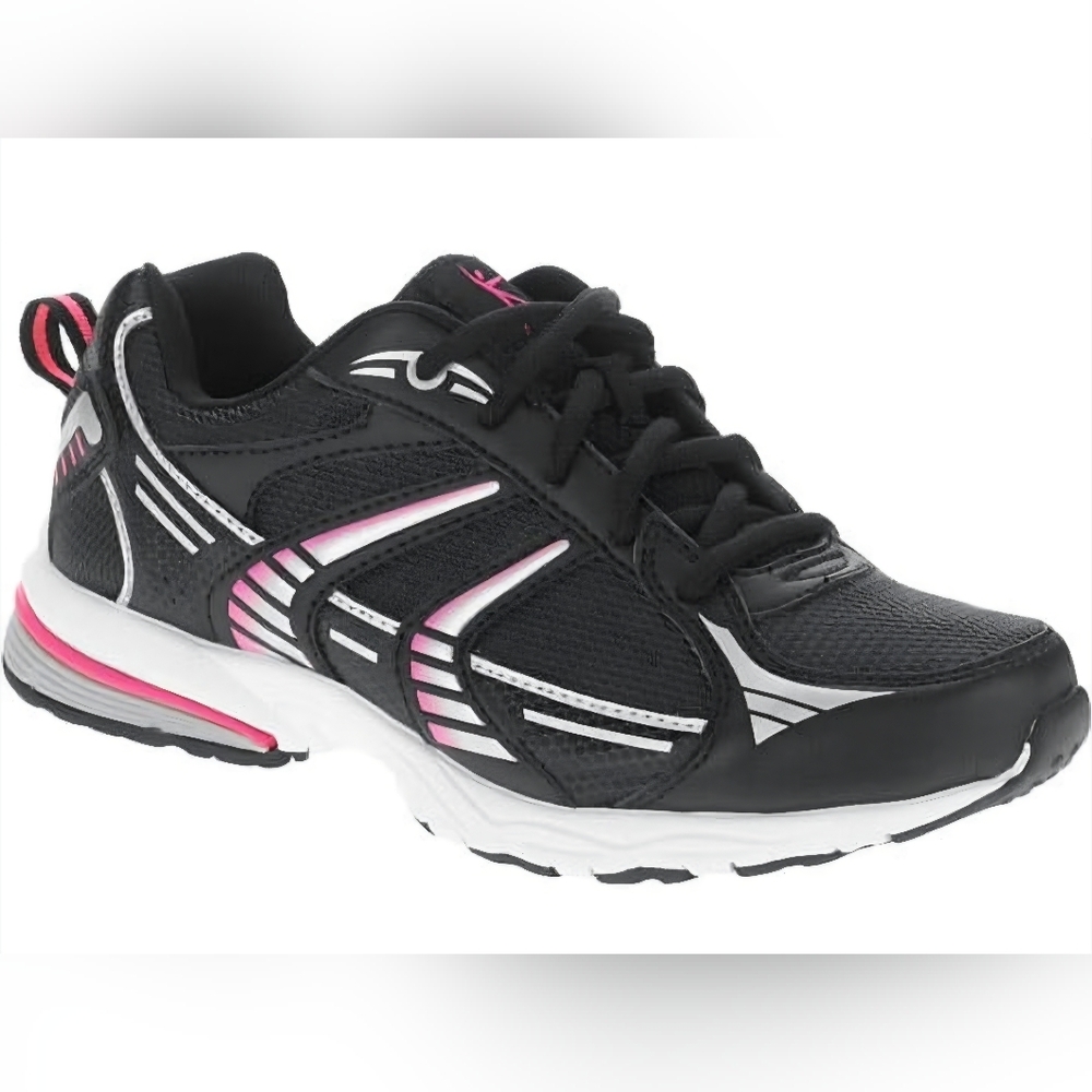 DANSKIN NOW | Run 2 Running Shoe-Black and Pink Sneakers | Size 8
